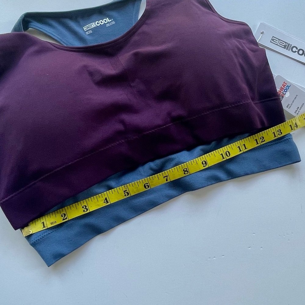 SEAMLESS RACERBACK SPORTS BRA 2 pieces Size XL - Picture 5 of 9